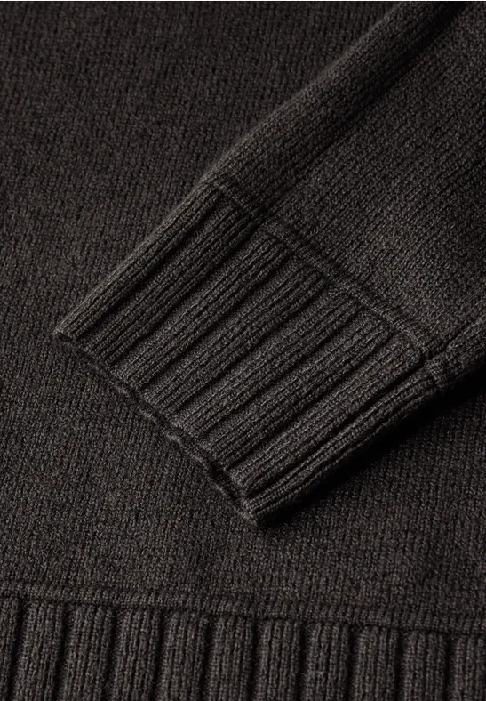 Basic Pullover darkest brown
