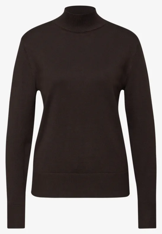 Pullover mit Turtleneck deep roast brown