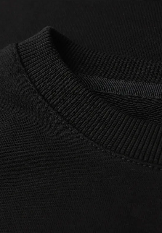 Rundhals Sweatshirt Black