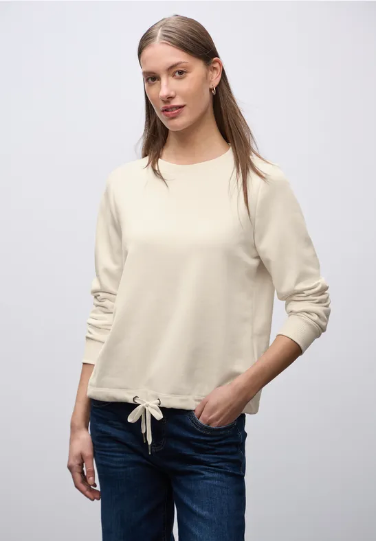 Rundhals Sweatshirt soft beige