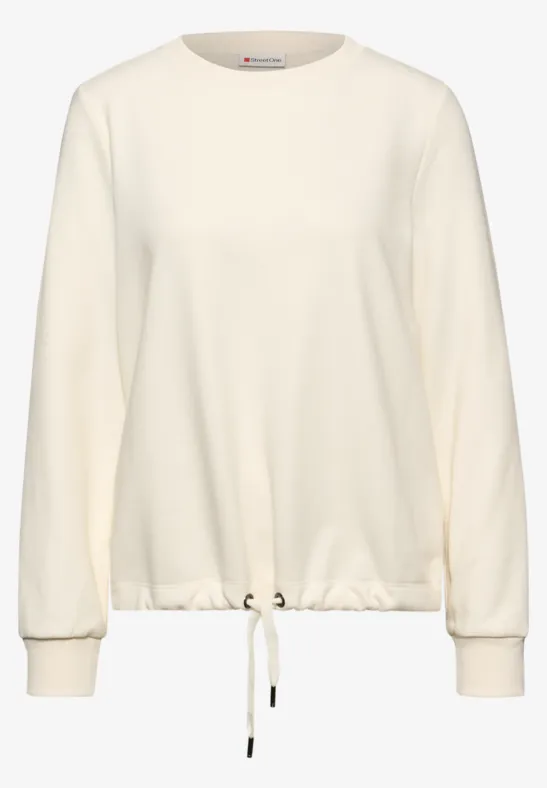 Rundhals Sweatshirt soft beige
