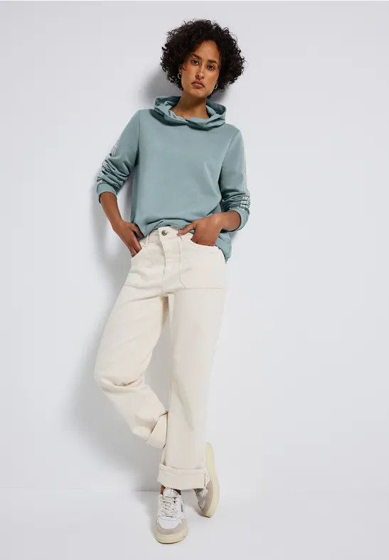 Hoodie mit Gallonstreifen arona blue