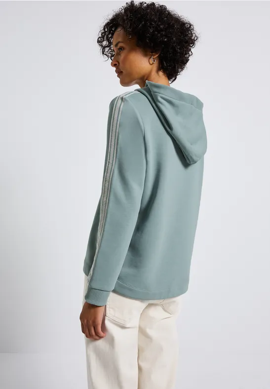 Hoodie mit Gallonstreifen arona blue