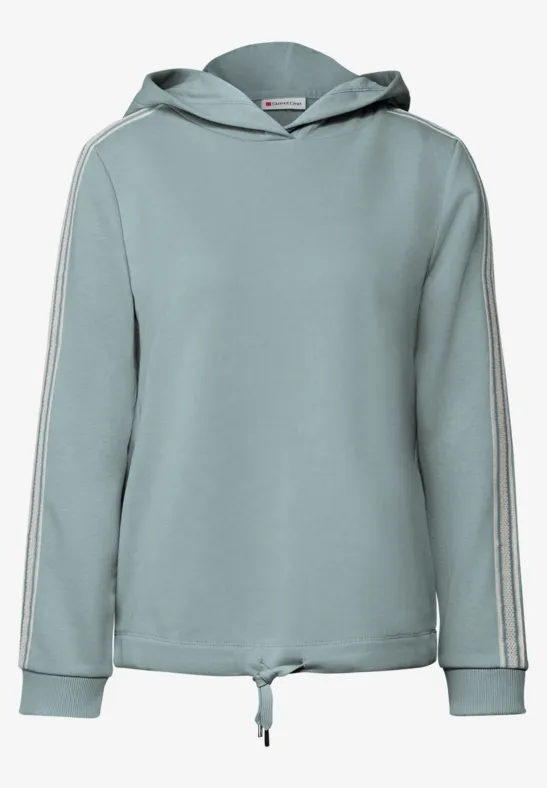 Hoodie mit Gallonstreifen arona blue