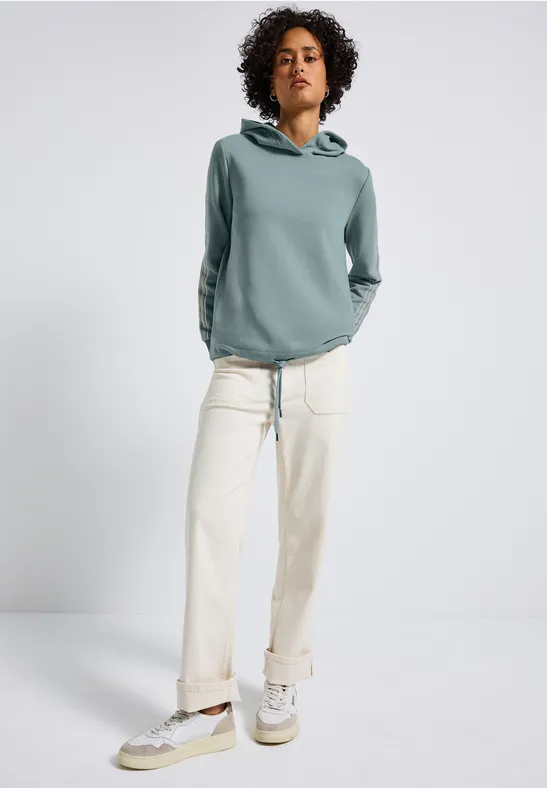 Hoodie mit Gallonstreifen arona blue