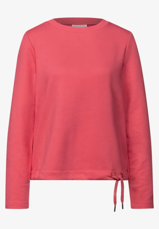 Sweater met ronde hals almond coral