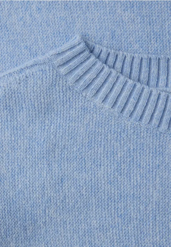 Cosy Dolman-trui frosted blue mel.