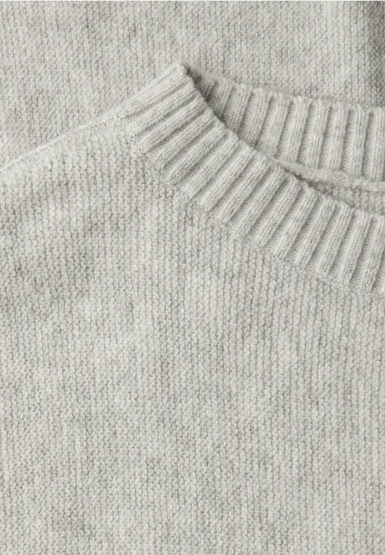 Cosy Dolman-trui pelican grey mel.