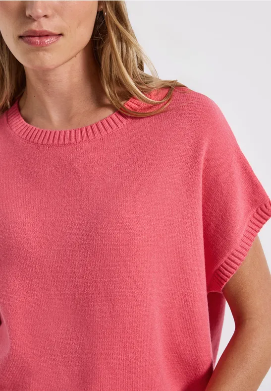 Sweat sans manches Cozy almond coral