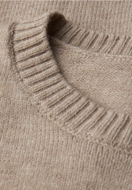 Sweat sans manches Cozy morning beige mel.