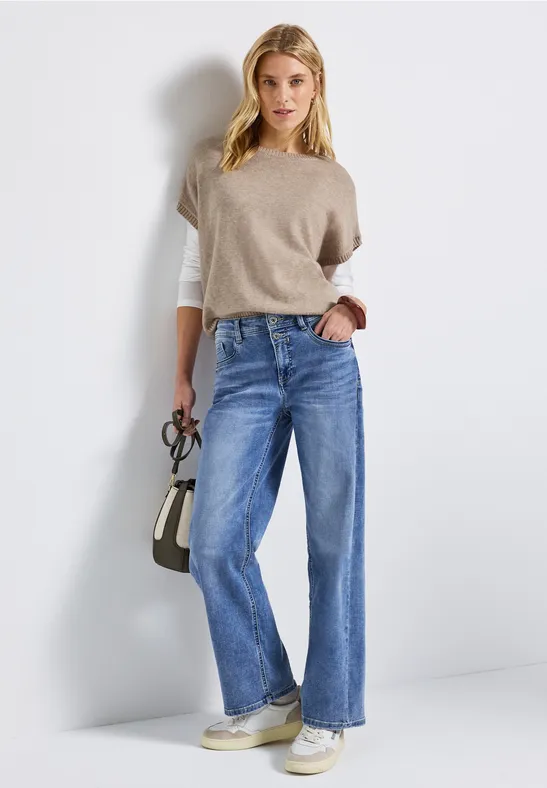Sweat sans manches Cozy morning beige mel.