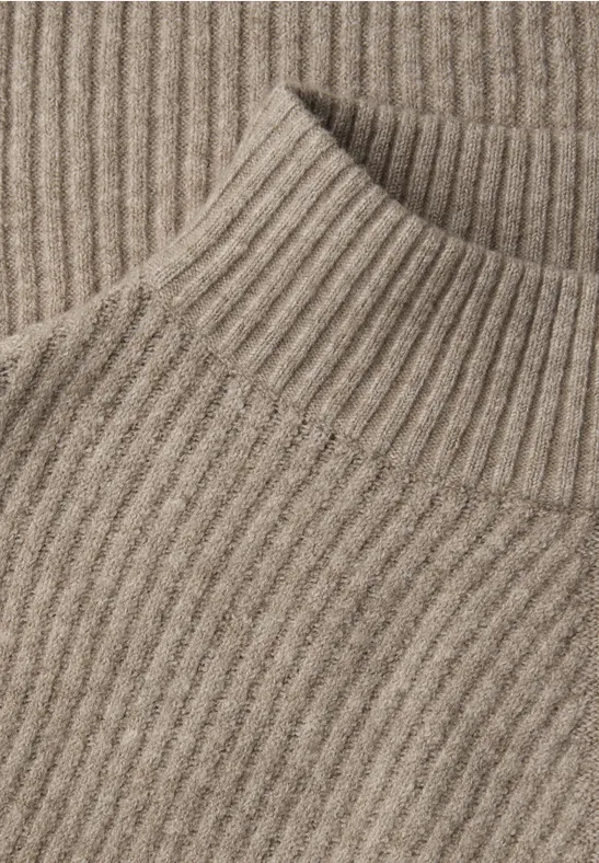 Softer Strukturpullover mocha glow mel.