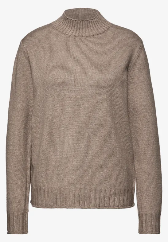 Basic Turtleneck Pullover mocha glow mel.
