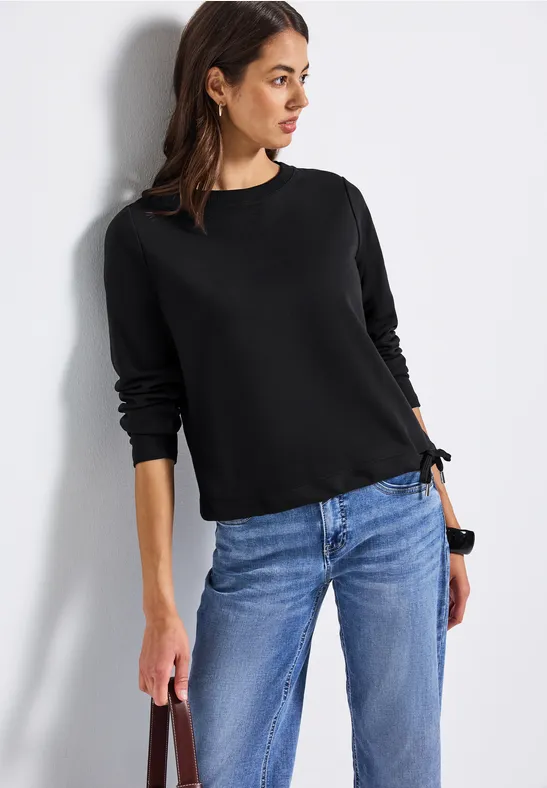 Rundhals Sweatshirt Black