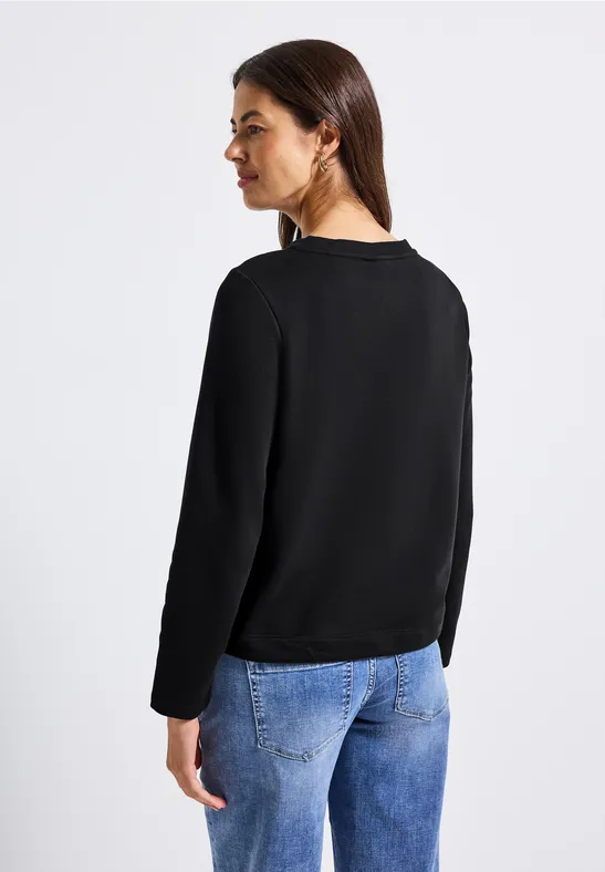 Rundhals Sweatshirt Black