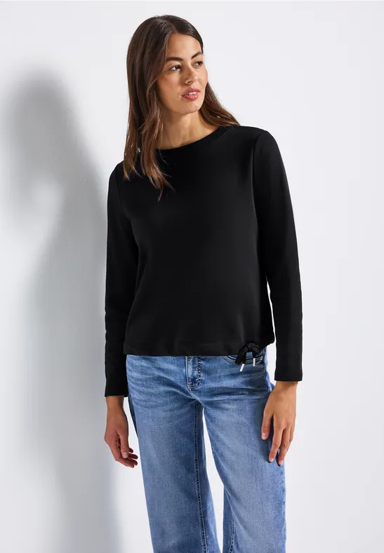 Rundhals Sweatshirt Black