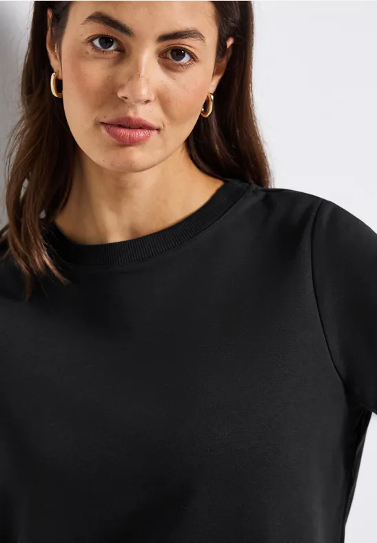 Rundhals Sweatshirt Black