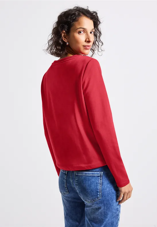 Rundhals Sweatshirt racing red