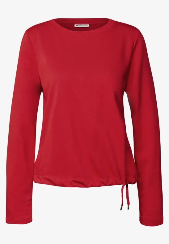 Rundhals Sweatshirt racing red