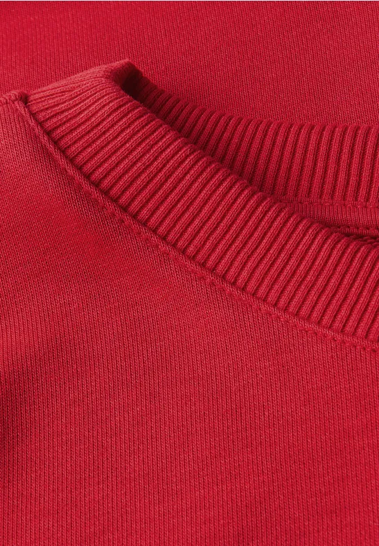 Rundhals Sweatshirt racing red