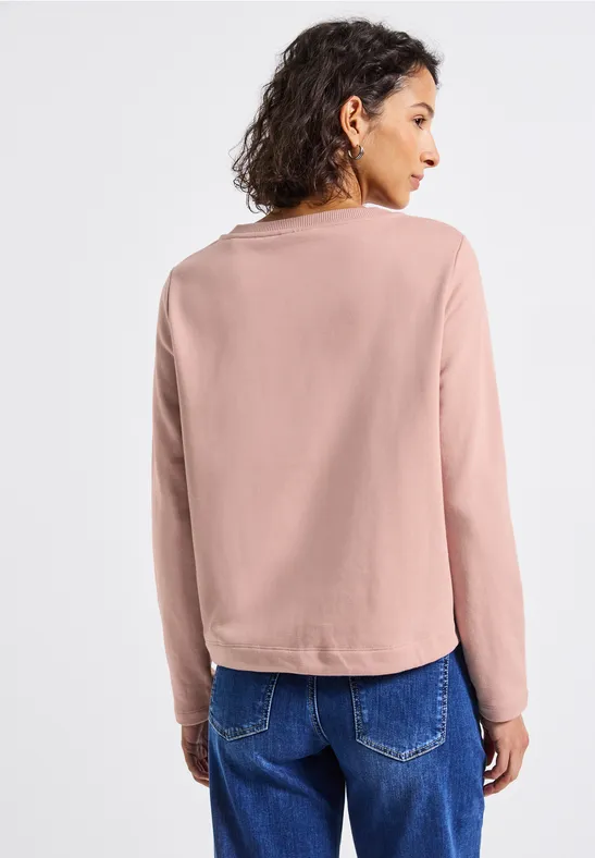 Rundhals Sweatshirt faded rose