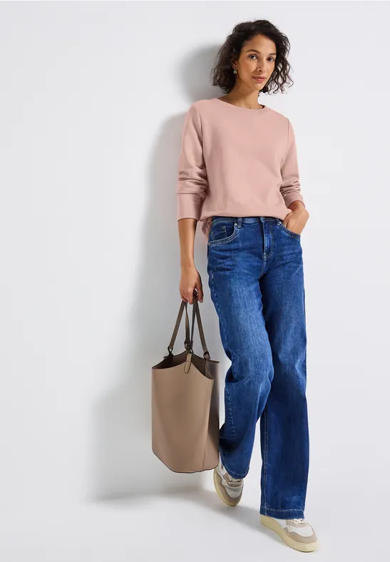 Rundhals Sweatshirt faded rose