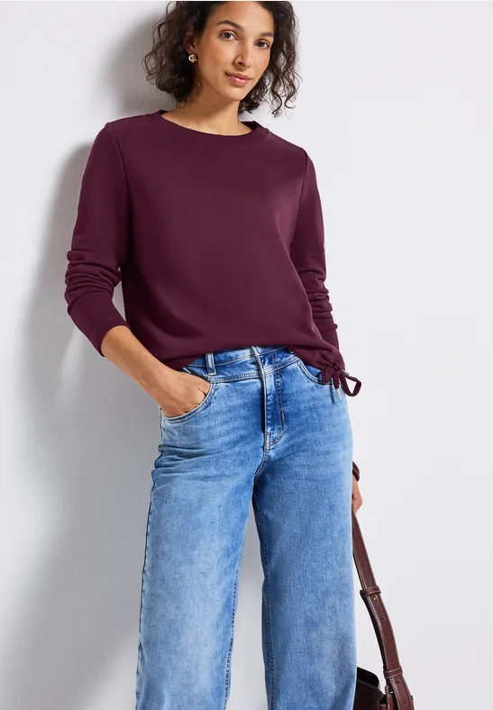 Rundhals Sweatshirt wildberry red
