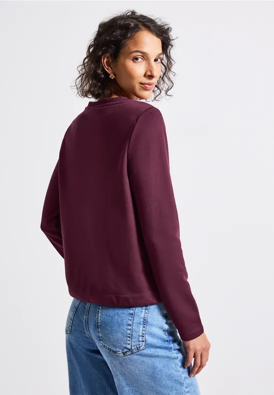 Rundhals Sweatshirt wildberry red