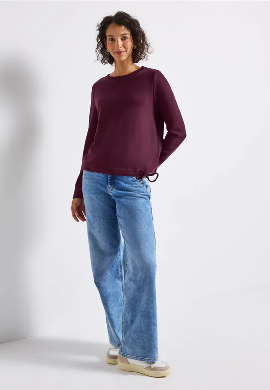 Rundhals Sweatshirt wildberry red