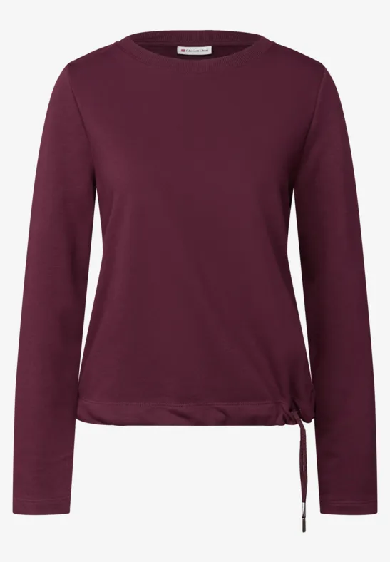 Rundhals Sweatshirt wildberry red