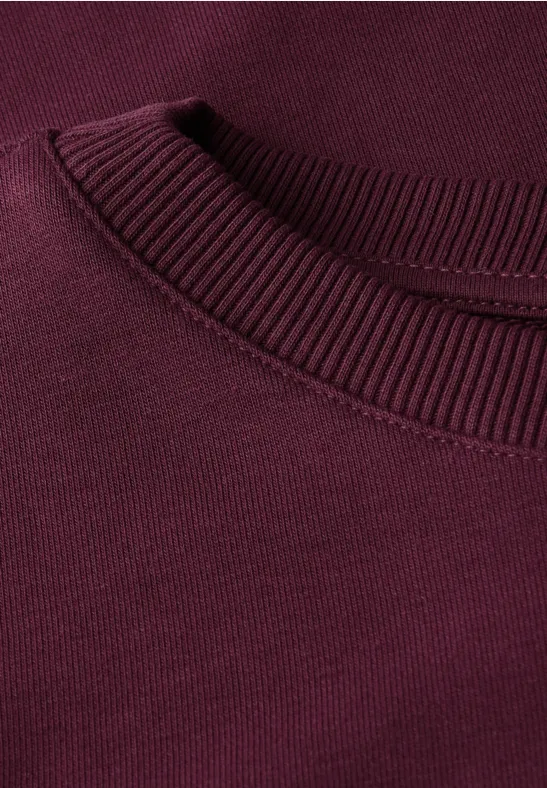 Rundhals Sweatshirt wildberry red