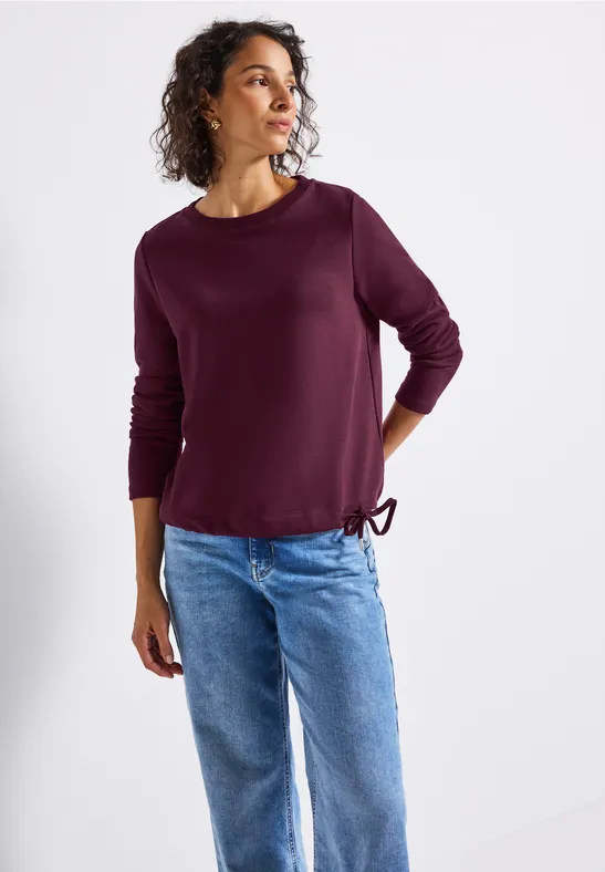 Rundhals Sweatshirt wildberry red