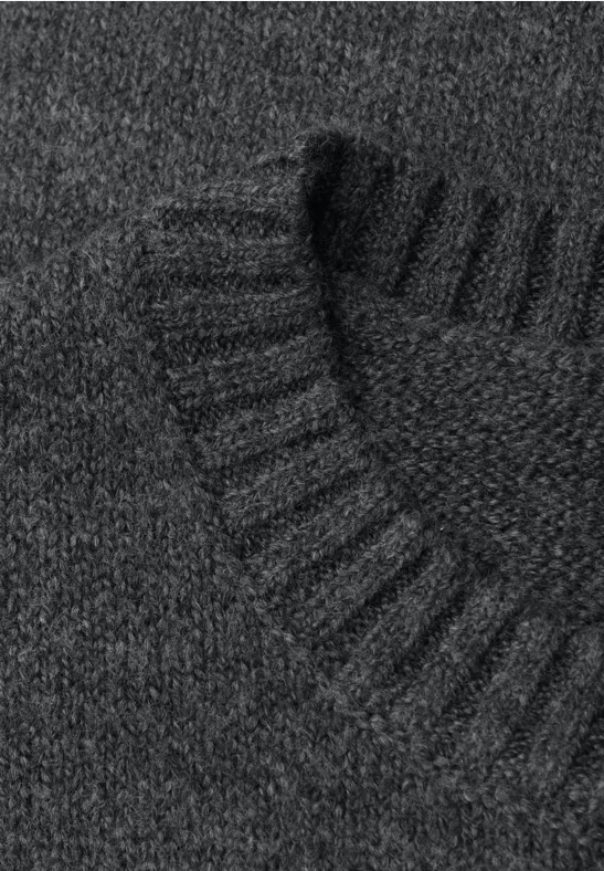 Rundhals Pullover gravel grey mel.