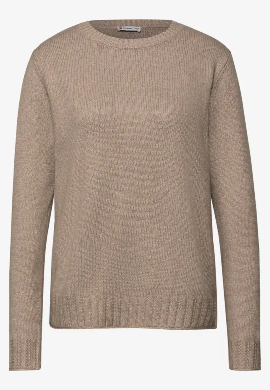 Pull à col rond mocha glow mel.