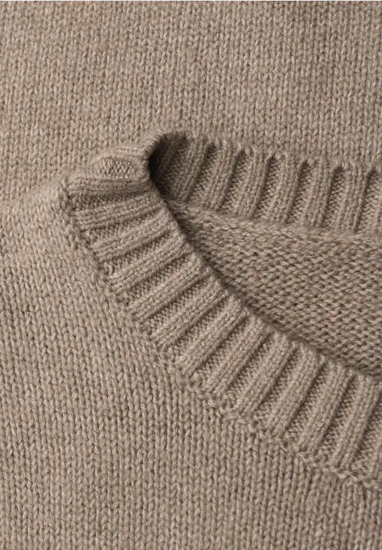 Pull à col rond mocha glow mel.