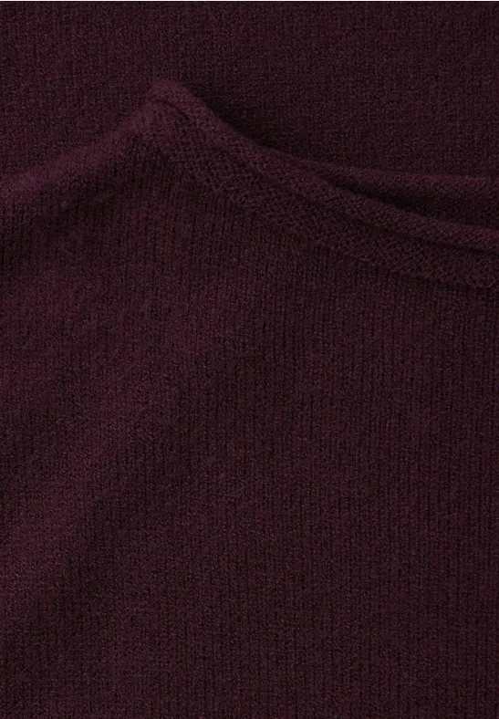 Pullover mit gerolltem Saum Jazz Berry