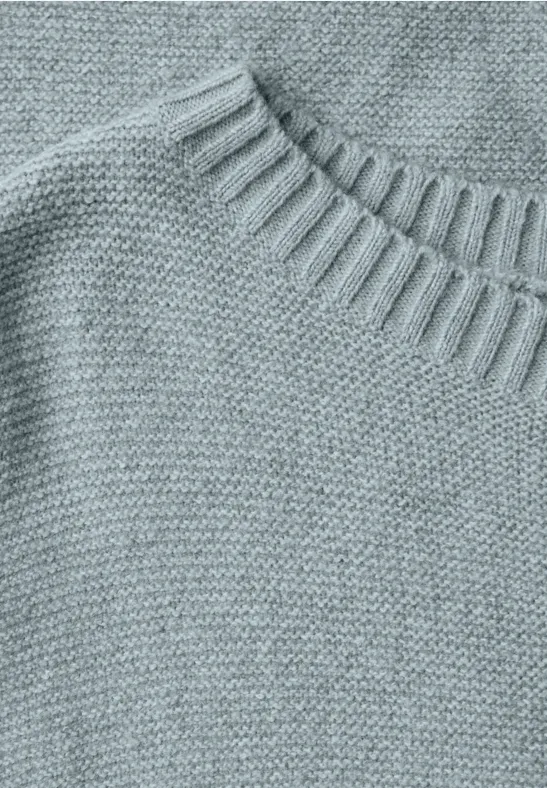 Langarmpullover nile blue mel.