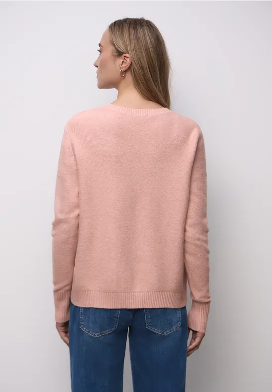 Langarmpullover faded rose mel.