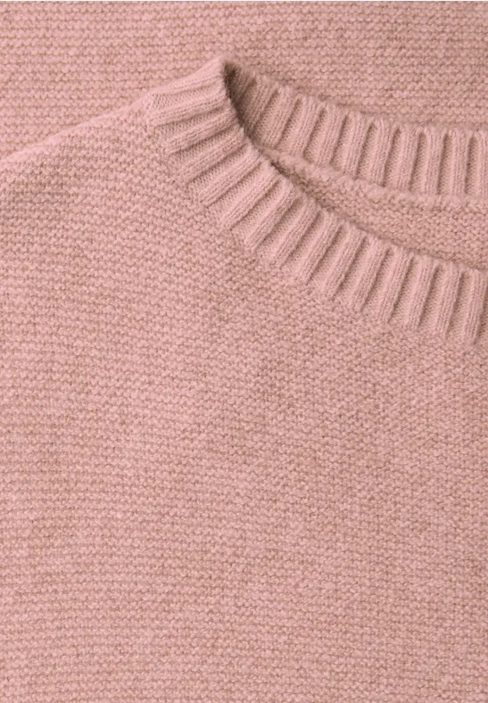 Langarmpullover faded rose mel.