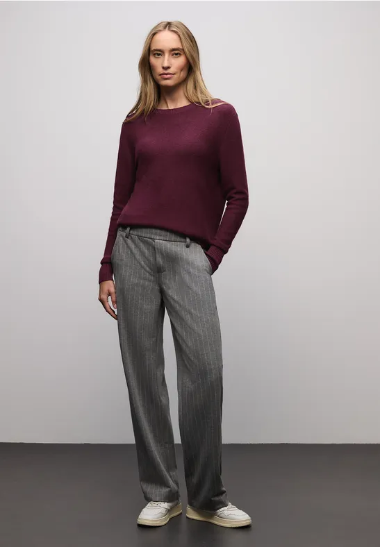 Langarmpullover wildberry red