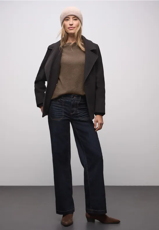 Pull à manches longues silk brown mel.