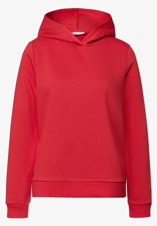 Sweat-shirt avec capuche racing red