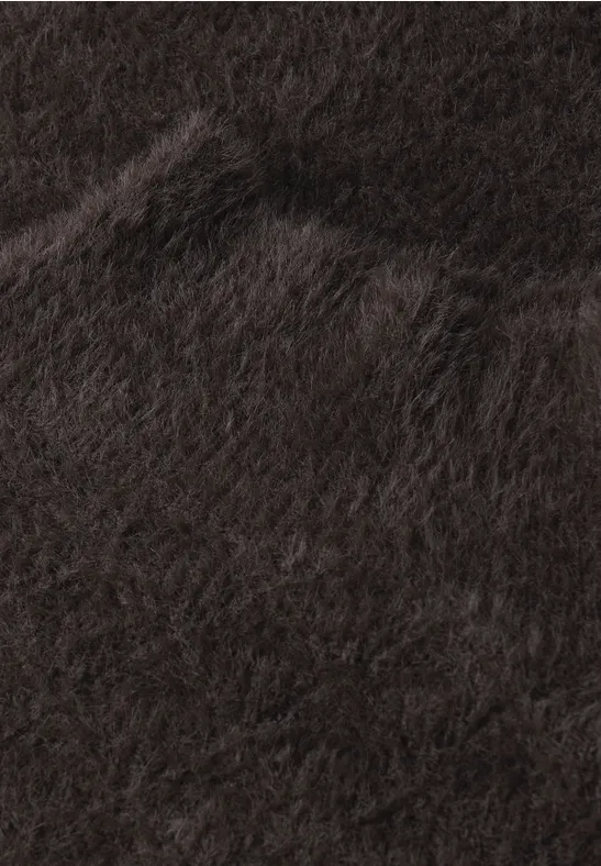 Kuscheliger Strukturpullover deep roast brown