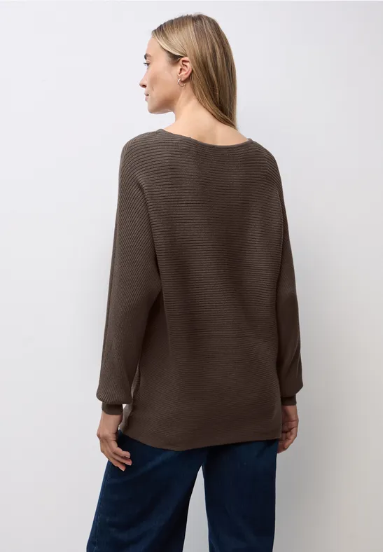 Pull-over Dolman dark nomad brown mel.