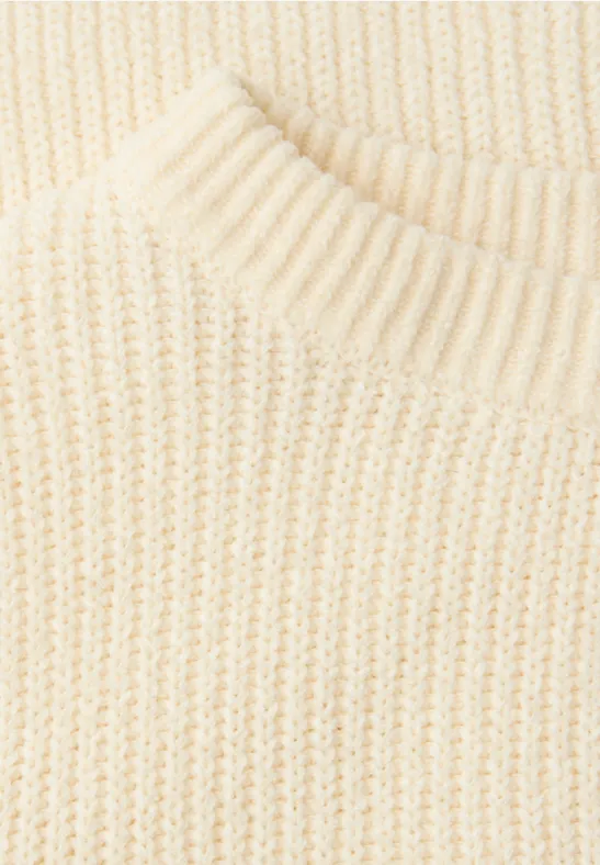 Chenille Pullover soft beige