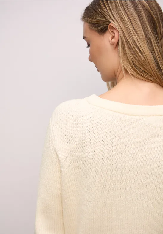 Chenille Pullover soft beige