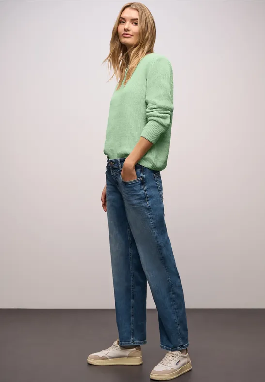 Chenille Pullover pale mint green