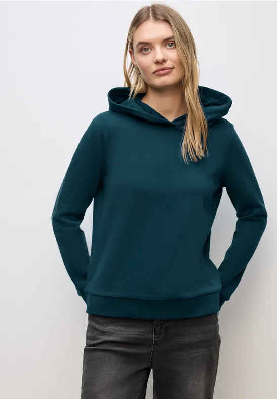 Sweat-shirt avec capuche tide blue
