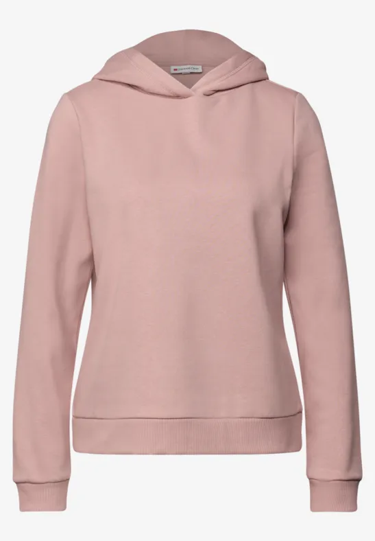 Sweat-shirt avec capuche faded rose