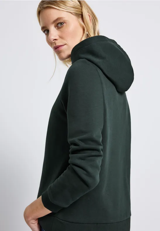 Sweat-shirt avec capuche evernight green